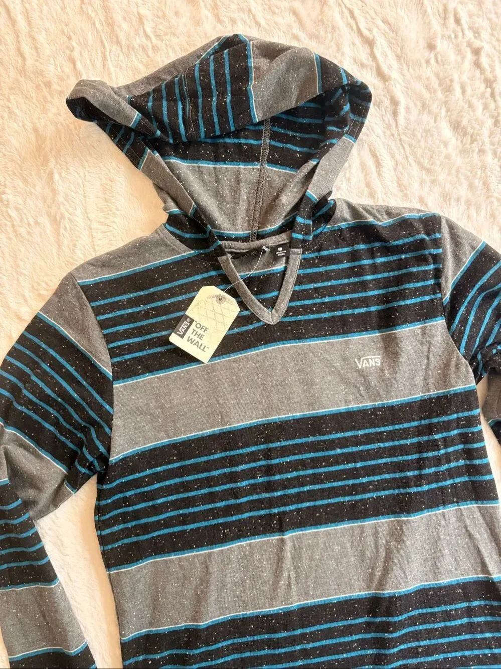 Vans kids hooded long sleeve shirt Size Medium